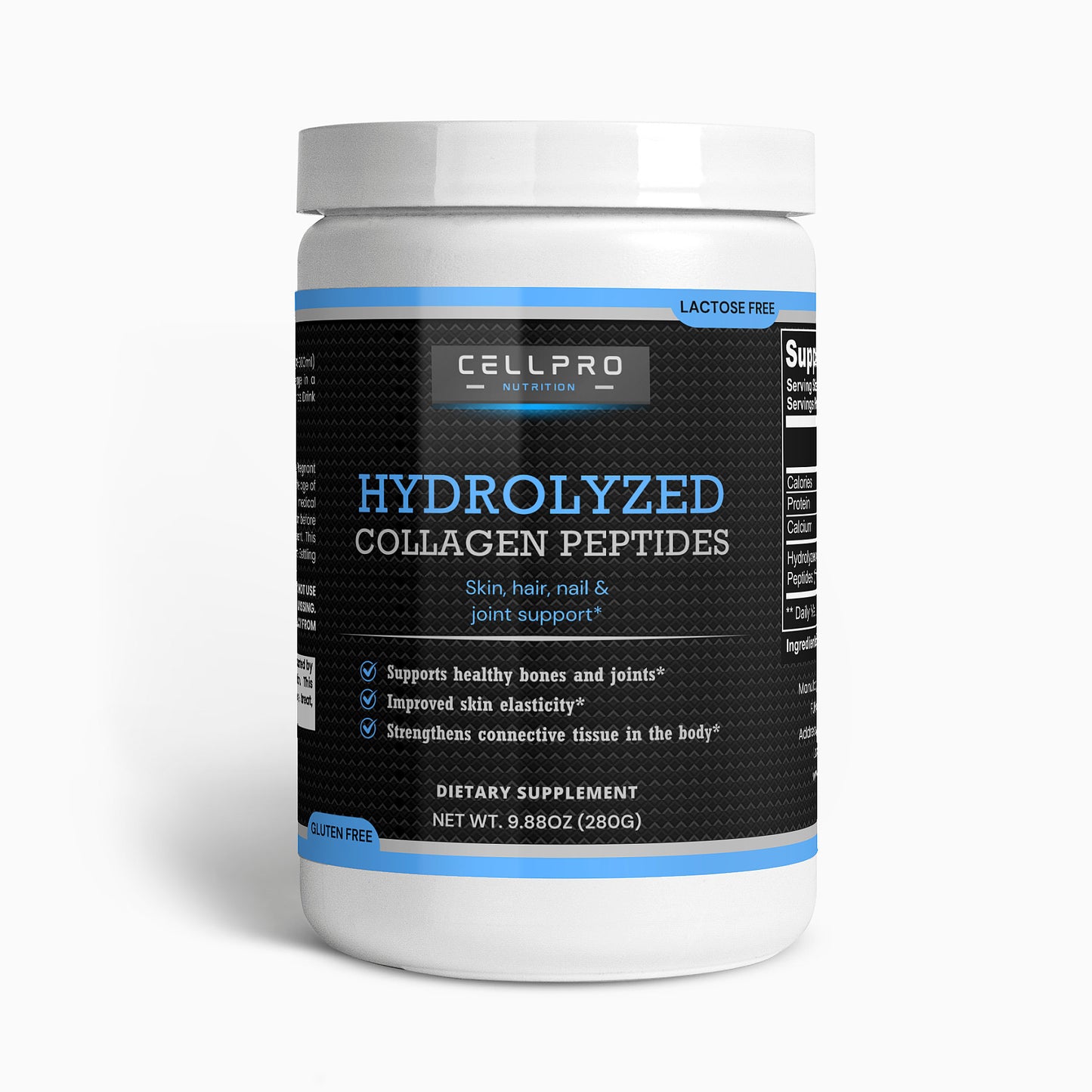 Grass-Fed Hydrolyzed Collagen Peptides - CELLPRO NUTRITION