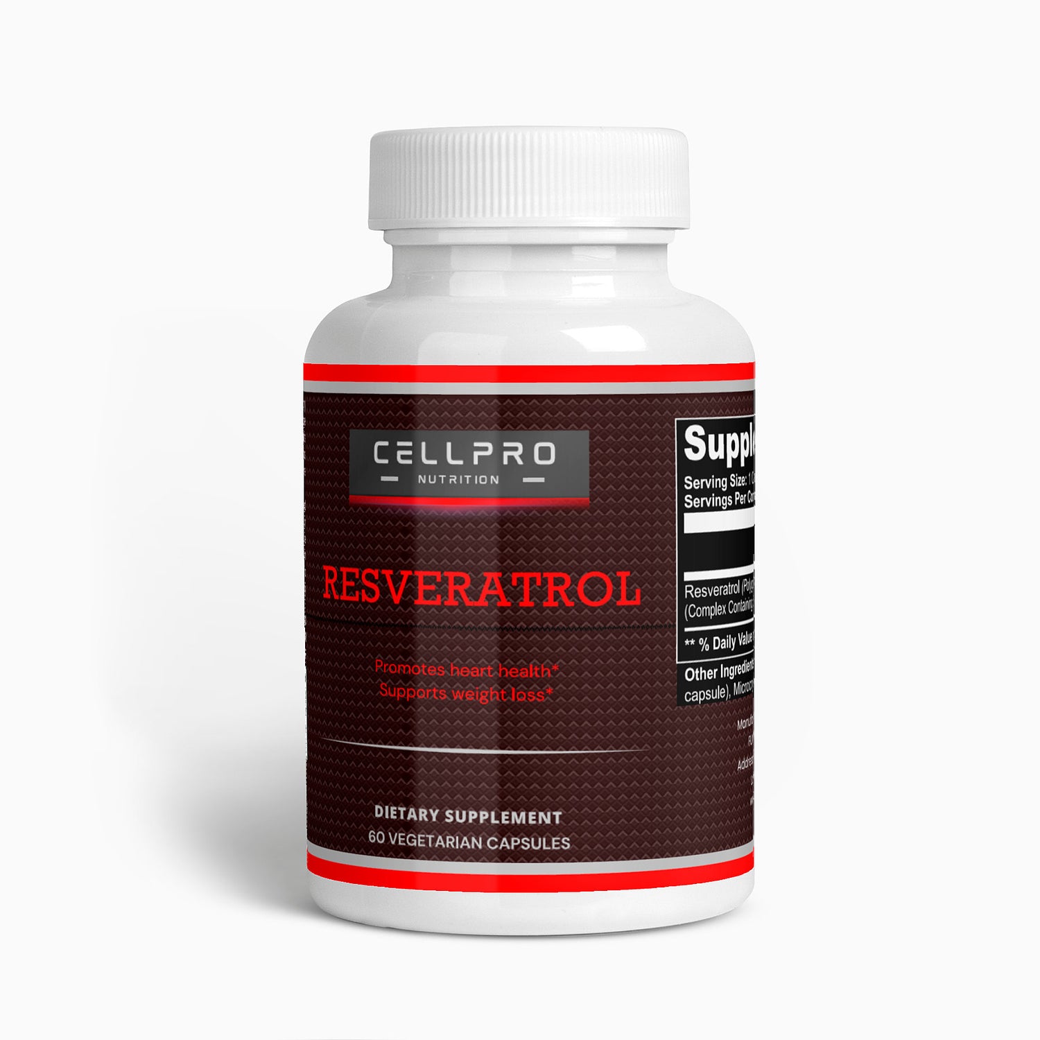 Resveratrol 50% 600mg - CELLPRO NUTRITION