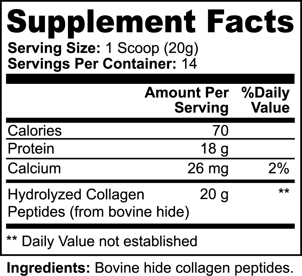 Grass-Fed Hydrolyzed Collagen Peptides - CELLPRO NUTRITION